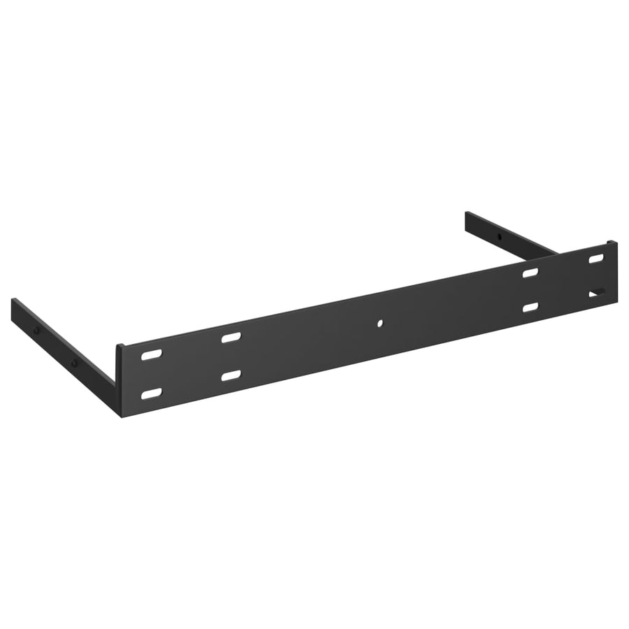 Wandschappen Zwevend 50X3X3,8 Cm Mdf Hoogglans Zwart 2 50 x 23 x 3.8 cm