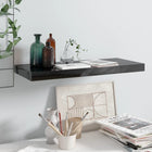 Wandschap zwevend 60x23,5x3,8 cm MDF hoogglans zwart