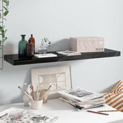 Wall shelf floating 90x23.5x3.8 cm MDF high gloss black