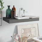 Floating wall shelf 40x23x3.8 cm MDF high gloss grey