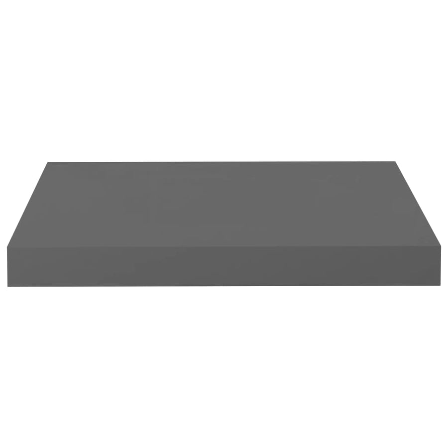 Wandschappen Zwevend 40X3X3,8 Cm Mdf Hoogglans Grijs 2 40 x 23 x 3.8 cm
