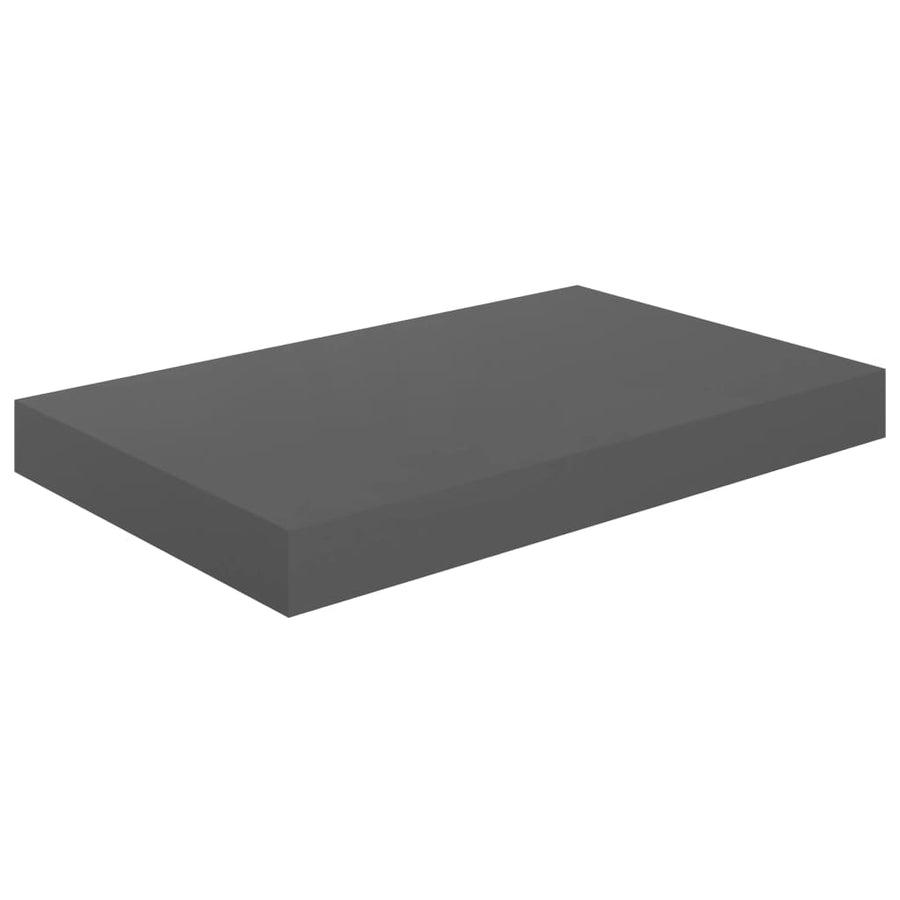 Wandschappen Zwevend 0X23X3,8 Cm Mdf Hoogglans Grijs 4 40 x 23 x 3.8 cm