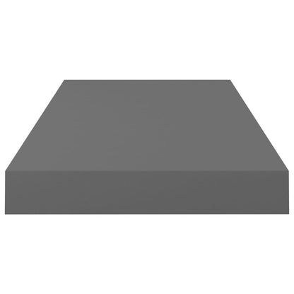 Wandschap Zwevend 50X23X3,8 Cm Mdf Hoogglans Grijs 1 50 x 23 x 3.8 cm