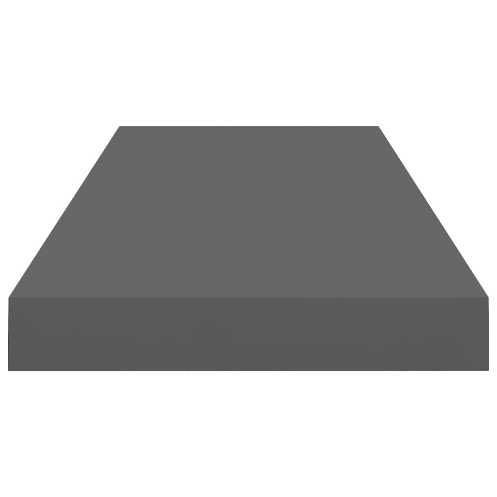 Wandschappen Zwevend 60X23,5X3,8 Cm Mdf Hoogglans Grijs 4 60 x 23.5 x 3.8 cm
