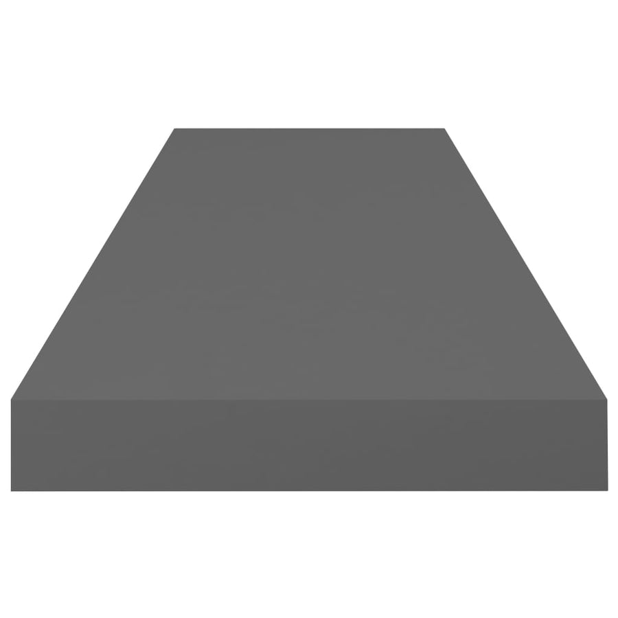 Wandschappen Zwevend 80X23,5X3,8 Cm Mdf Hoogglans Grijs 4 80 x 23.5 x 3.8 cm