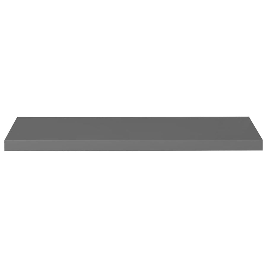 Wandschappen Zwevend 90X23,5X3,8 Cm Mdf Hoogglans Grijs 4 90 x 23.5 x 3.8 cm