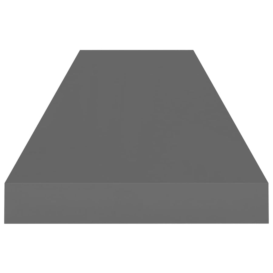 Wandschappen Zwevend 90X23,5X3,8 Cm Mdf Hoogglans Grijs 4 90 x 23.5 x 3.8 cm