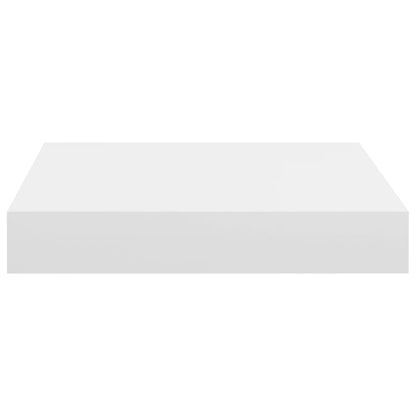 Wandschappen Zwevend 3X3,5X3,8 Cm Mdf Wit 2 23 x 23.5 x 3.8 cm
