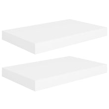 Wandschappen Zwevend 40X3X3,8 Cm Mdf Wit 2 40 x 23 x 3.8 cm