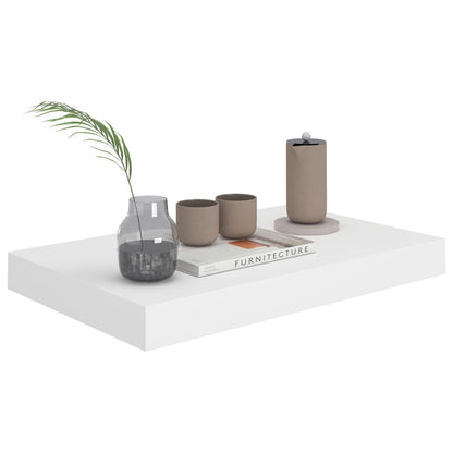 Wandschappen Zwevend 40X3X3,8 Cm Mdf Wit 2 40 x 23 x 3.8 cm