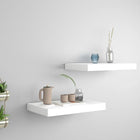Floating Wall Shelves 2 pcs 40x23x3.8 cm MDF white