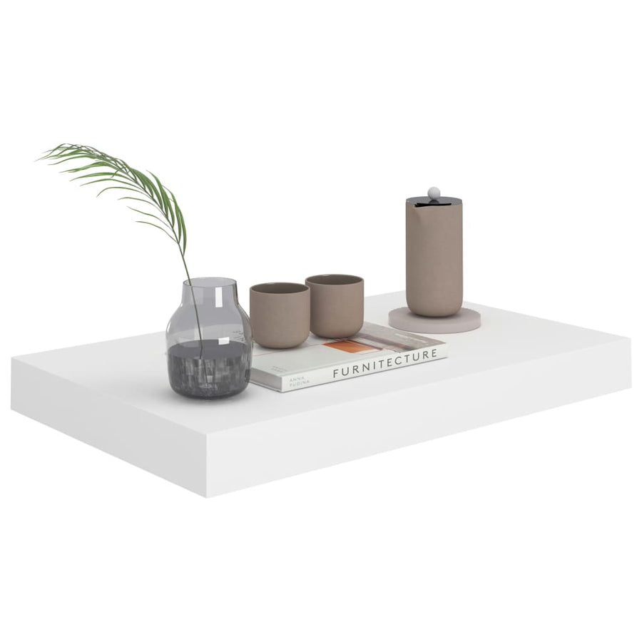 Wandschappen Zwevend 0X23X3,8 Cm Mdf Wit 4 40 x 23 x 3.8 cm