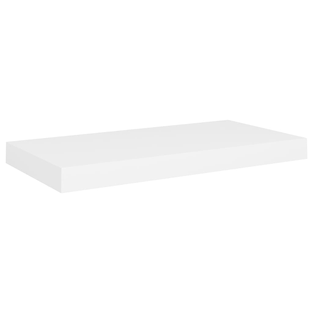 Wandschappen Zwevend 50X3X3,8 Cm Mdf Wit 2 50 x 23 x 3.8 cm