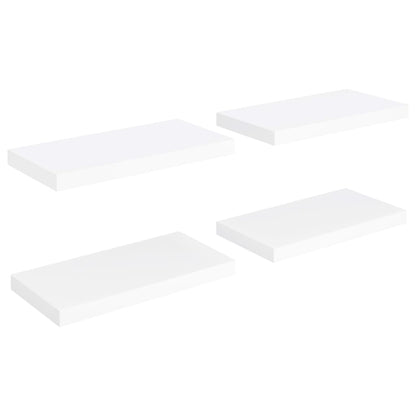 Wandschappen Zwevend 50X23X3,8 Cm Mdf Wit 4 50 x 23 x 3.8 cm
