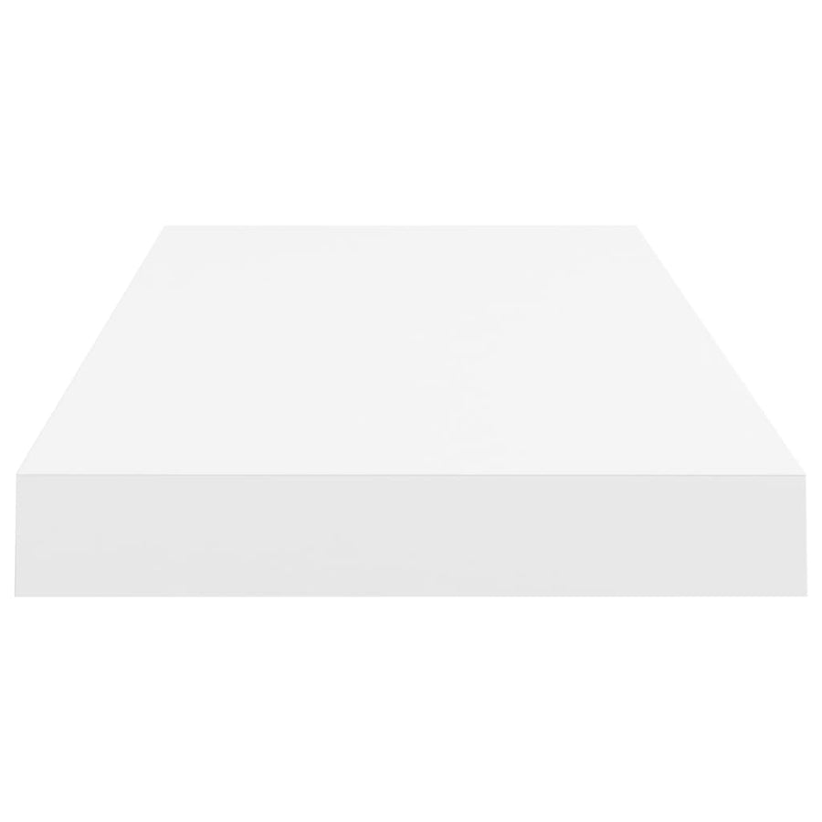 Wandschap Zwevend 60X23,5X3,8 Cm Mdf Wit 1 60 x 23.5 x 3.8 cm