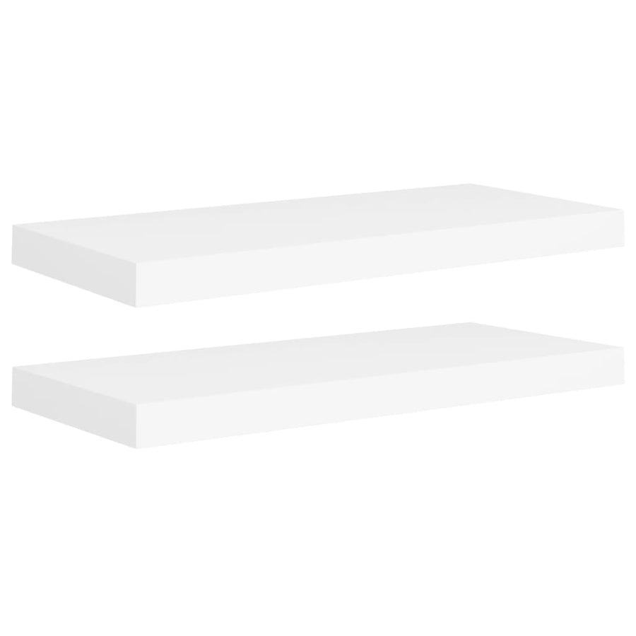 Wandschappen Zwevend 60X3,5X3,8 Cm Mdf Wit 2 60 x 23.5 x 3.8 cm