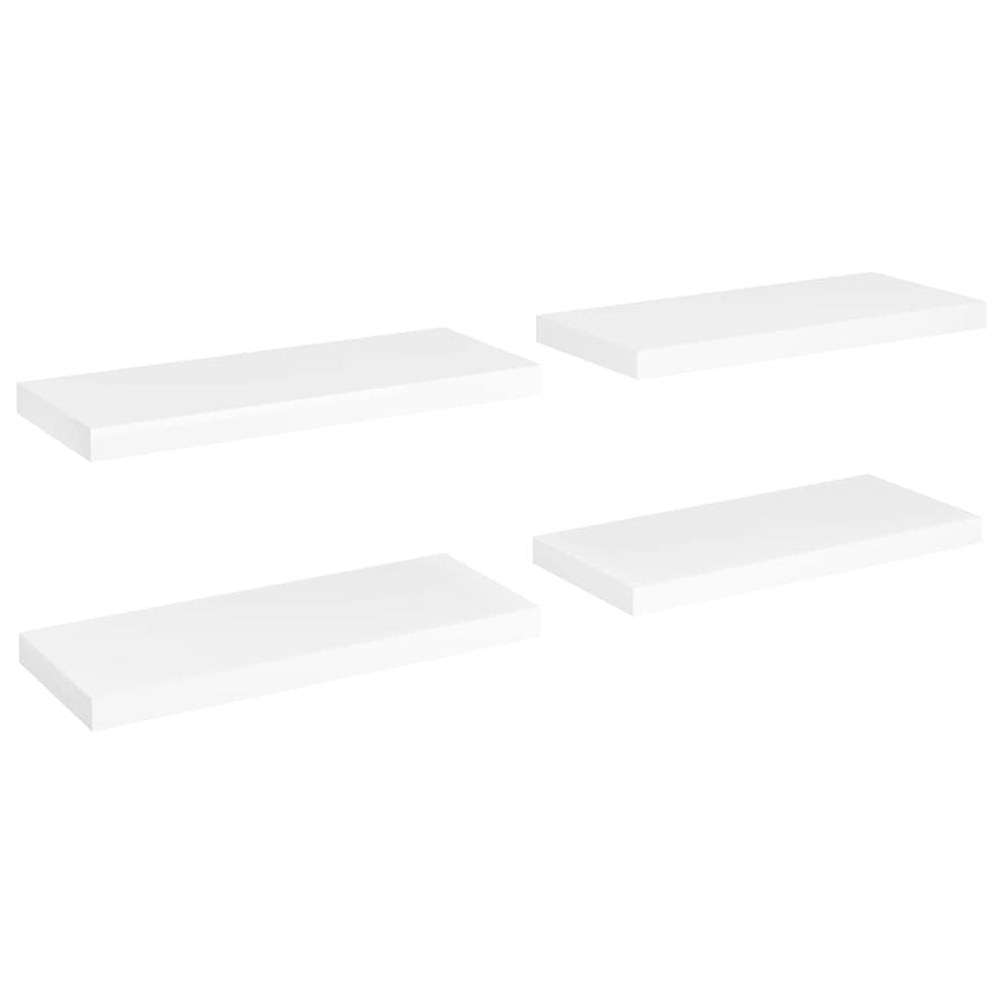 Wandschappen Zwevend 60X23,5X3,8 Cm Mdf Wit 4 60 x 23.5 x 3.8 cm