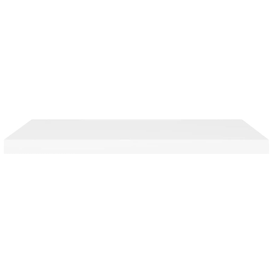 Wandschap Zwevend 80X23,5X3,8 Cm Mdf Wit 1 80 x 23.5 x 3.8 cm