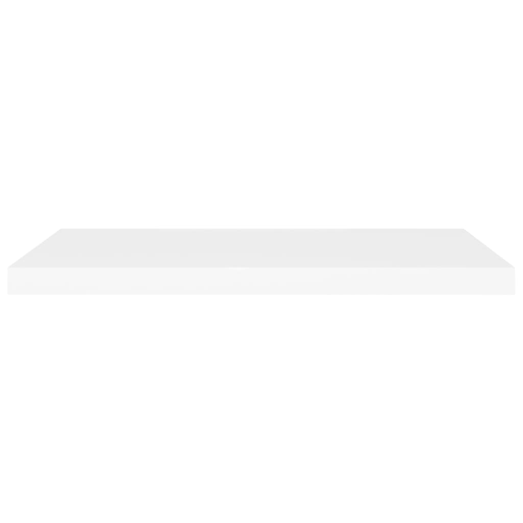 Wandschappen Zwevend 80X3,5X3,8 Cm Mdf Wit 2 80 x 23.5 x 3.8 cm