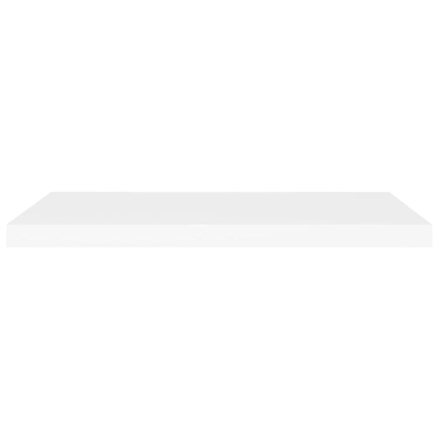 Wandschappen Zwevend 80X3,5X3,8 Cm Mdf Wit 2 80 x 23.5 x 3.8 cm