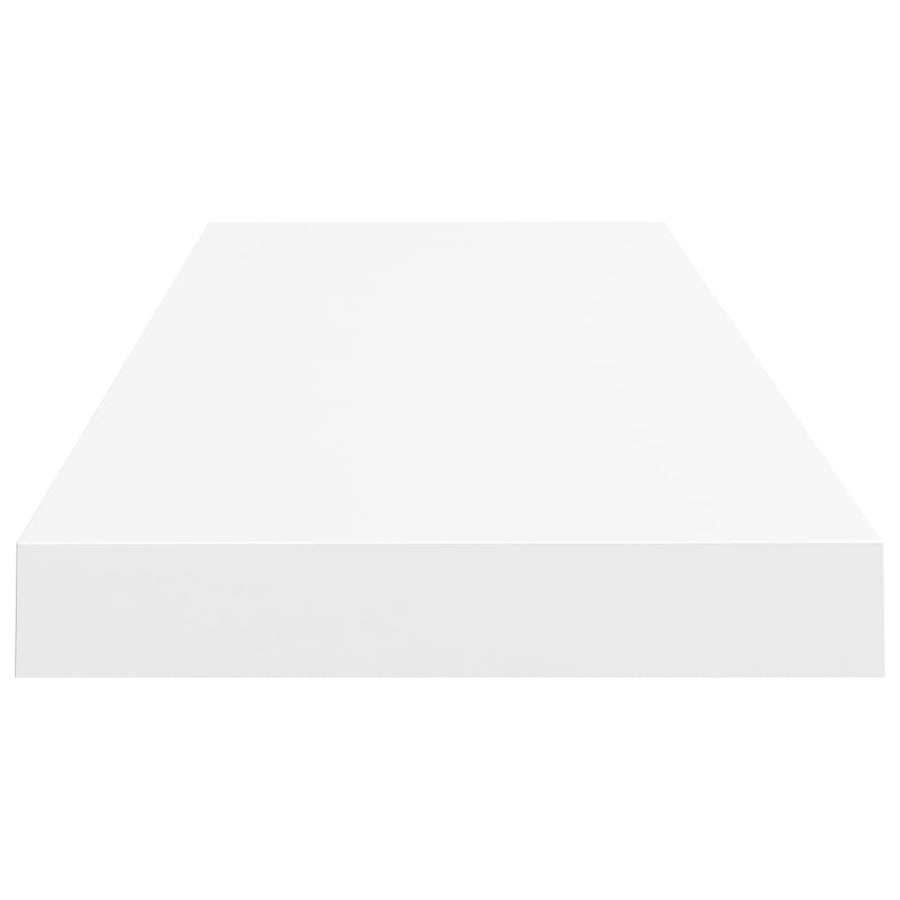 Wandschappen Zwevend 80X3,5X3,8 Cm Mdf Wit 2 80 x 23.5 x 3.8 cm