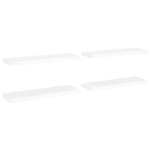 Wandschappen Zwevend 80X23,5X3,8 Cm Mdf Wit 4 80 x 23.5 x 3.8 cm