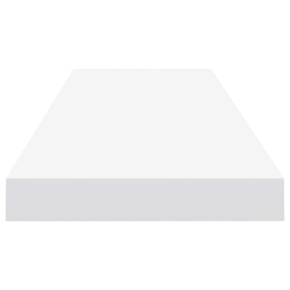 Wandschappen Zwevend 90X3,5X3,8 Cm Mdf Wit 2 90 x 23.5 x 3.8 cm