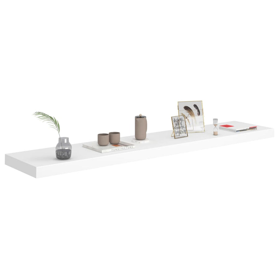 Wandschap Zwevend 20X23,5X3,8 Cm Mdf Wit 1 120 x 23.5 x 3.8 cm