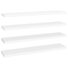Wandschappen Zwevend 120X23,5X3,8 Cm Mdf Wit 4 120 x 23.5 x 3.8 cm