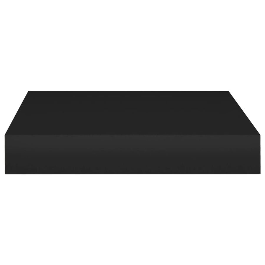 Wandschappen Zwevend 23X23,5X3,8 Cm Mdf Zwart 4 23 x 23.5 x 3.8 cm