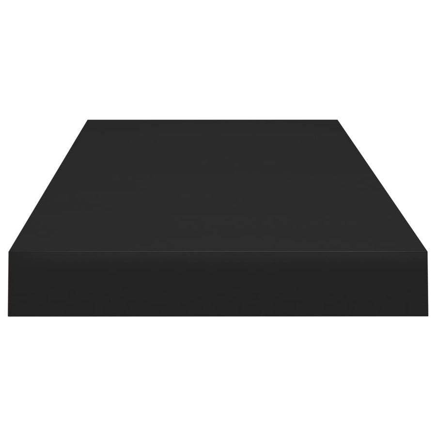 Wandschappen Zwevend 60X3,5X3,8 Cm Mdf Zwart 2 60 x 23.5 x 3.8 cm