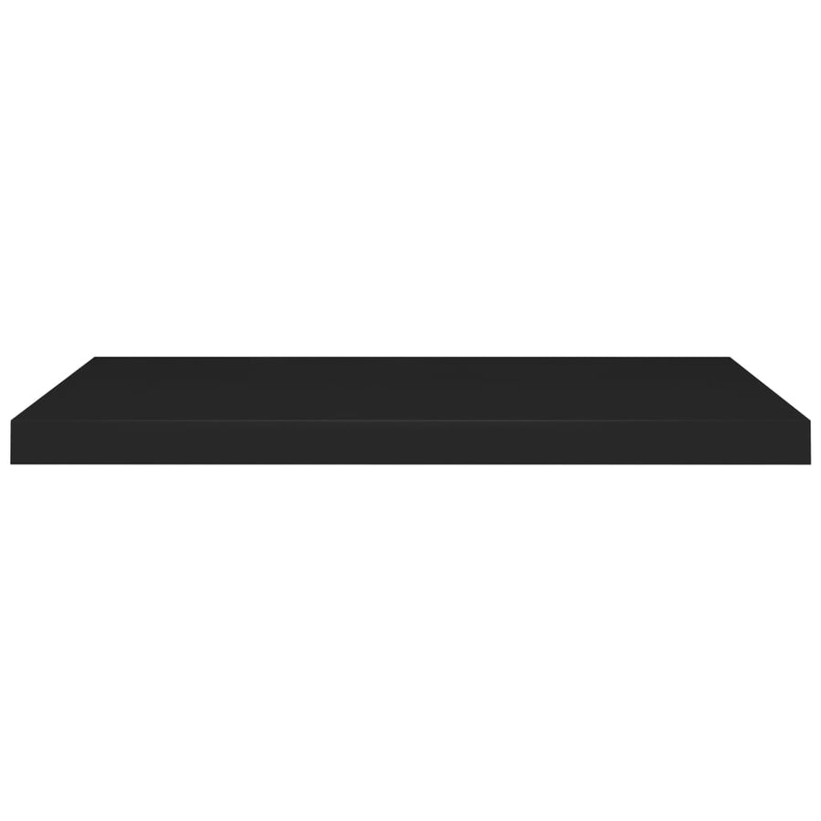 Wandschap Zwevend 80X23,5X3,8 Cm Mdf Zwart 1 80 x 23.5 x 3.8 cm
