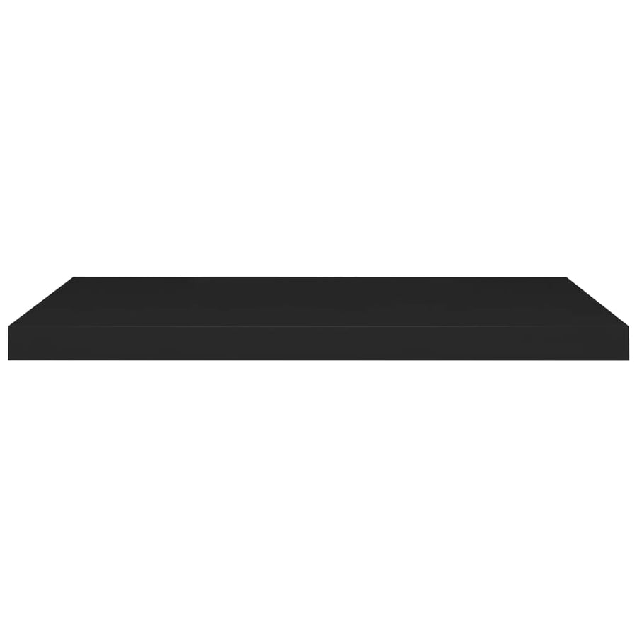 Wandschappen Zwevend 80X3,5X3,8 Cm Mdf Zwart 2 80 x 23.5 x 3.8 cm