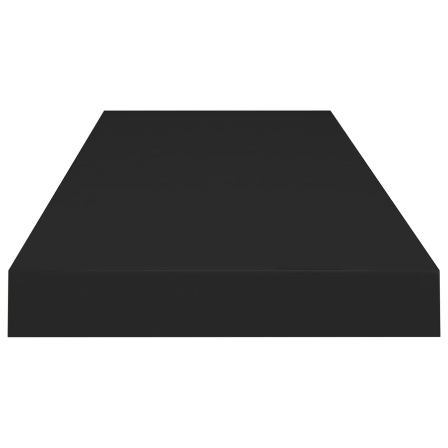 Wandschappen Zwevend 80X3,5X3,8 Cm Mdf Zwart 2 80 x 23.5 x 3.8 cm