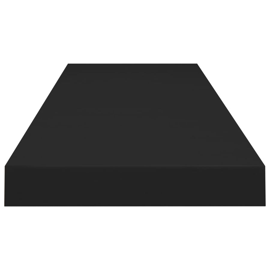 Wandschappen Zwevend 90X3,5X3,8 Cm Mdf Zwart 2 90 x 23.5 x 3.8 cm