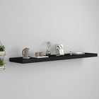 Wandschap zwevend 120x23,5x3,8 cm MDF zwart
