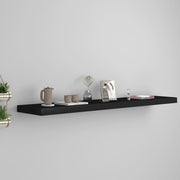 Floating wall shelf 120x23.5x3.8 cm MDF black
