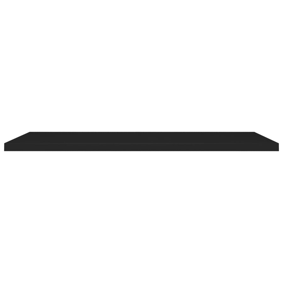 Wandschappen Zwevend 120X23,5X3,8 Cm Mdf Zwart 4 120 x 23.5 x 3.8 cm