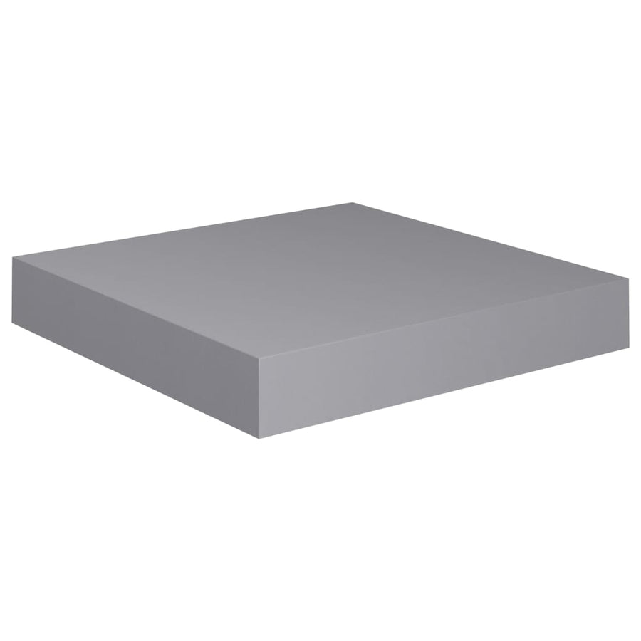 Wandschap Zwevend 23X23,5X3,8 Cm Mdf Grijs 1 23 x 23.5 x 3.8 cm