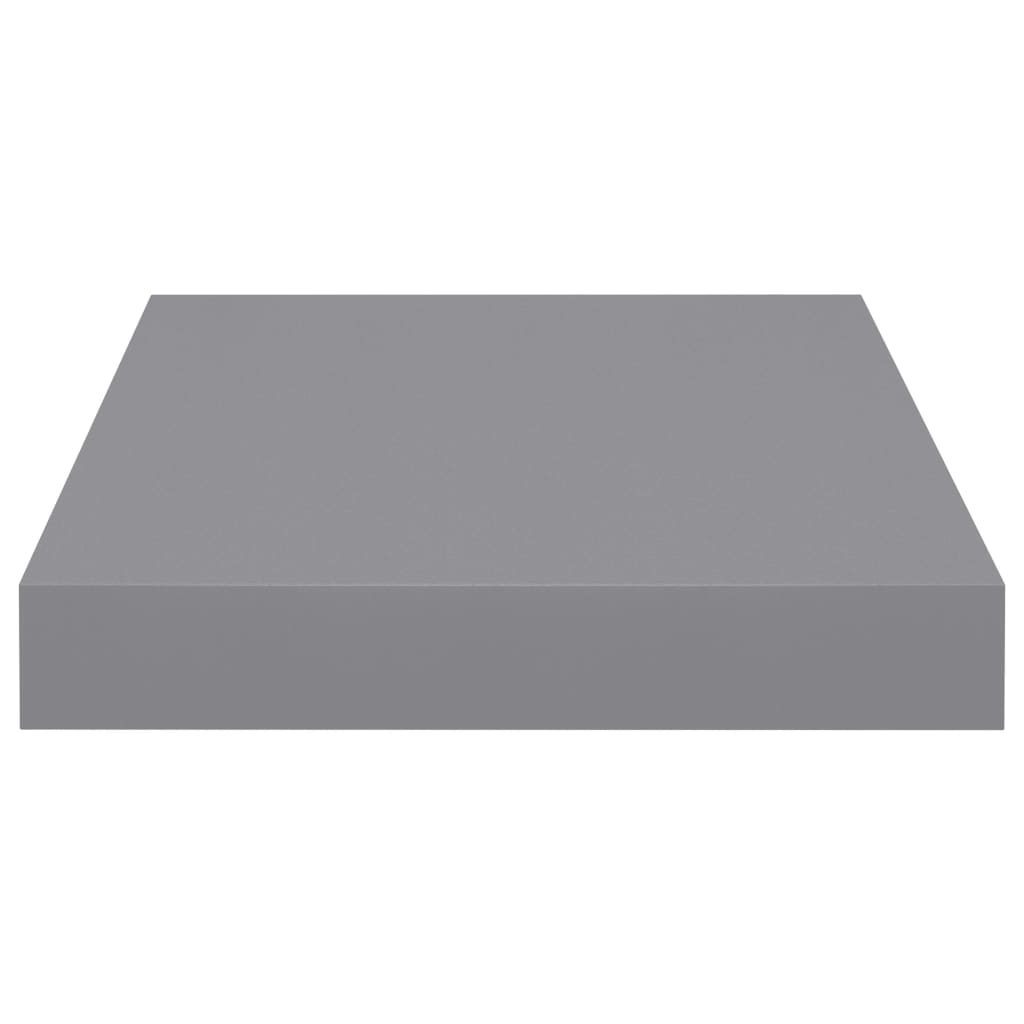 Wandschappen Zwevend 3X3,5X3,8 Cm Mdf Grijs 2 23 x 23.5 x 3.8 cm