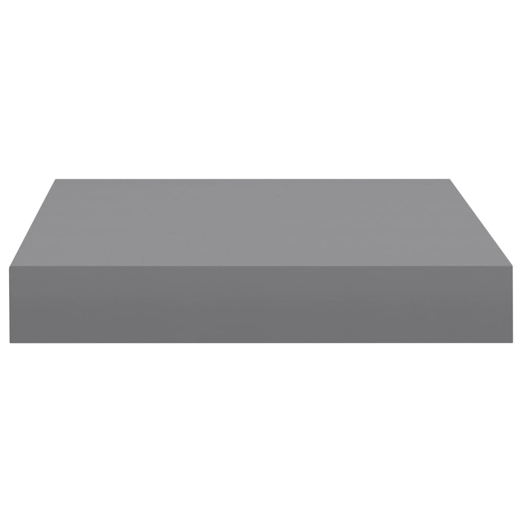 Wandschappen Zwevend 3X3,5X3,8 Cm Mdf Grijs 2 23 x 23.5 x 3.8 cm