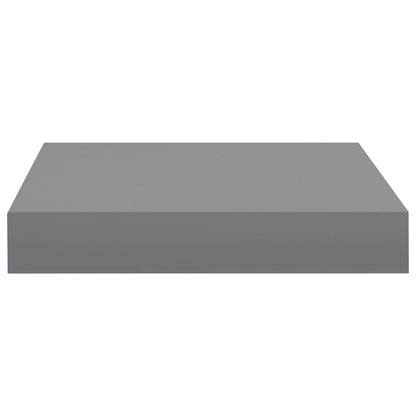 Wandschappen Zwevend 3X3,5X3,8 Cm Mdf Grijs 2 23 x 23.5 x 3.8 cm