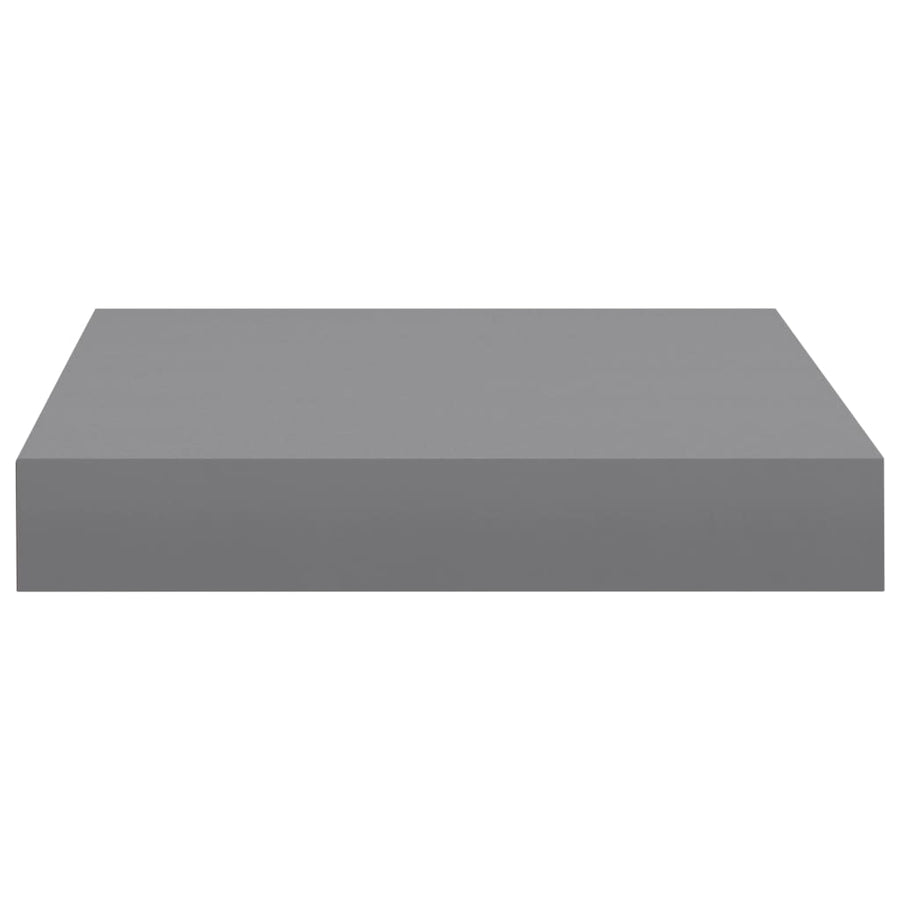 Wandschappen Zwevend 3X3,5X3,8 Cm Mdf Grijs 2 23 x 23.5 x 3.8 cm