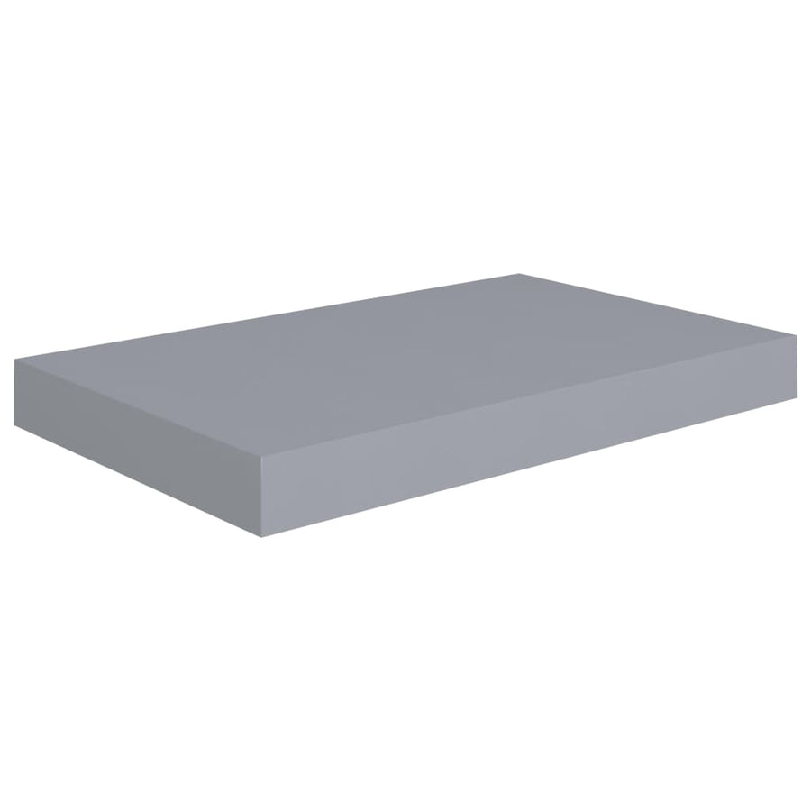 Wandschap Zwevend 40X23X3,8 Cm Mdf Grijs 1 40 x 23 x 3.8 cm