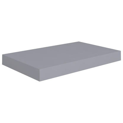 Wandschappen Zwevend 40X3X3,8 Cm Mdf Grijs 2 40 x 23 x 3.8 cm
