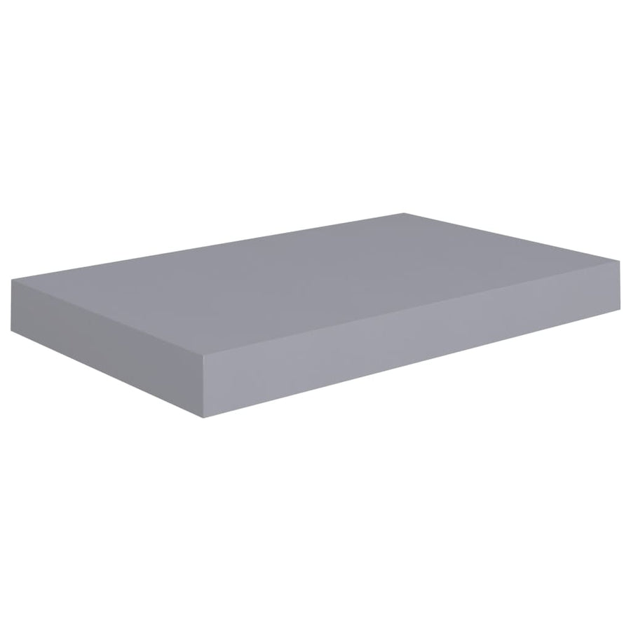 Wandschappen Zwevend 40X3X3,8 Cm Mdf Grijs 2 40 x 23 x 3.8 cm