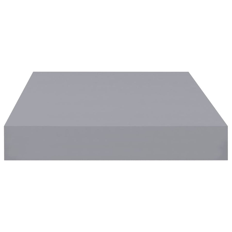 Wandschappen Zwevend 40X3X3,8 Cm Mdf Grijs 2 40 x 23 x 3.8 cm