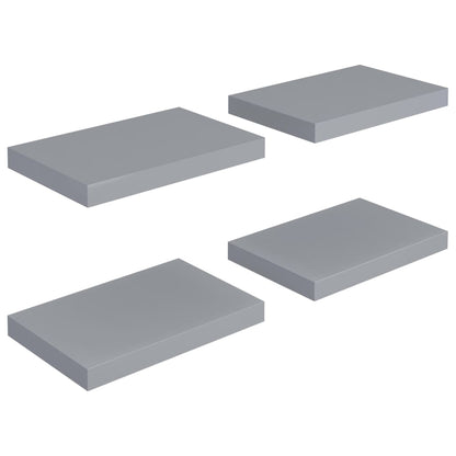 Wandschappen Zwevend 0X23X3,8 Cm Mdf Grijs 4 40 x 23 x 3.8 cm