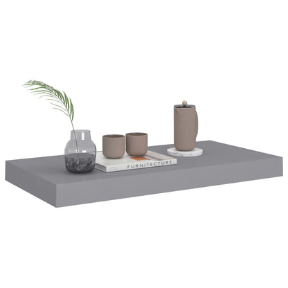Wandschap Zwevend 50X23X3,8 Cm Mdf Grijs 1 50 x 23 x 3.8 cm