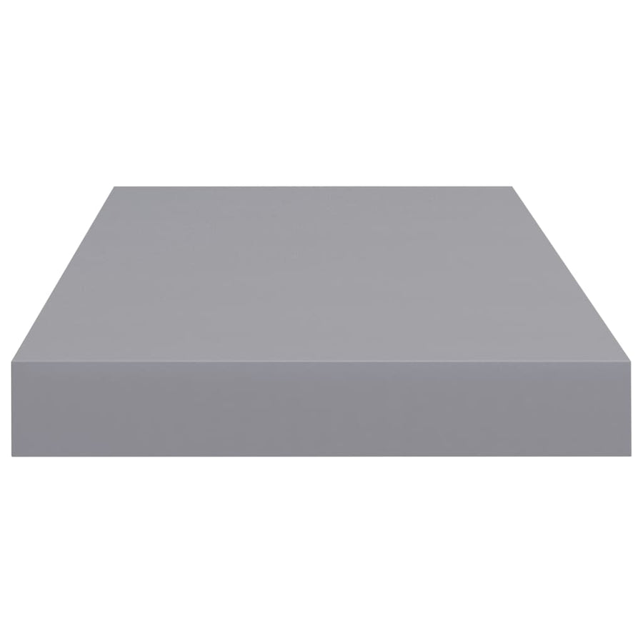 Wandschappen Zwevend 50X3X3,8 Cm Mdf Grijs 2 50 x 23 x 3.8 cm